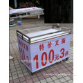 Modern style foldable moveable promotion table with convenience bring & wheels